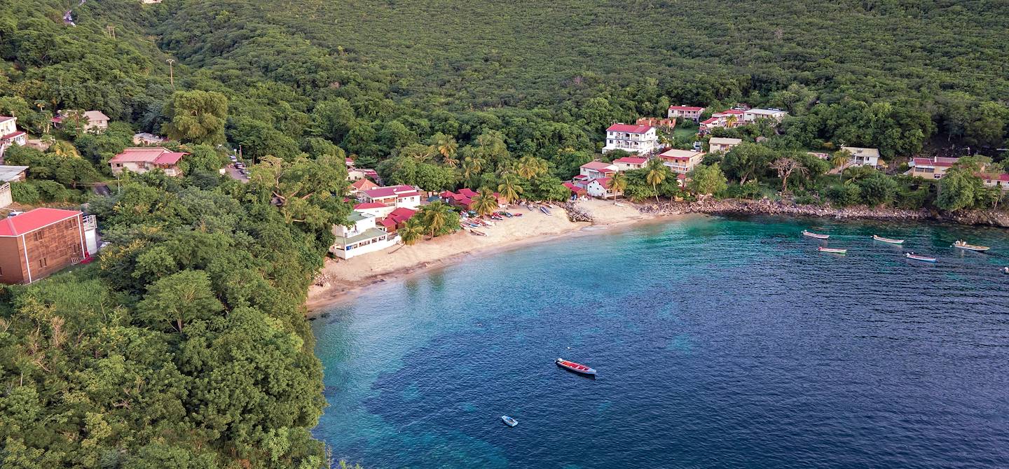 Vue aérienne de l’Anse Dufour - Les Anses d'Arlet - Martinique