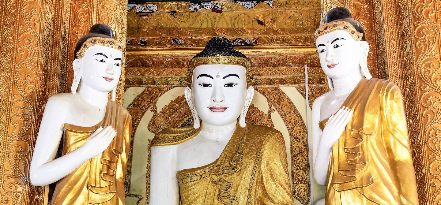 Statues de la pagode Kyaikthanlan - Moulmein - État de Mon - Birmanie