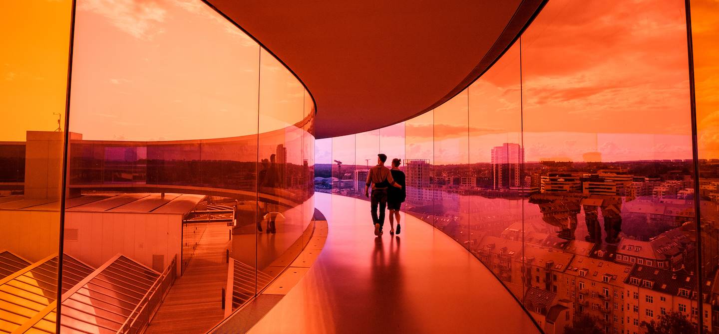 Le musée d'art ARoS Aarhus Kunstmuseum et son oeuvre "Your Rainbow Panorama" - Aarhus - Danemark