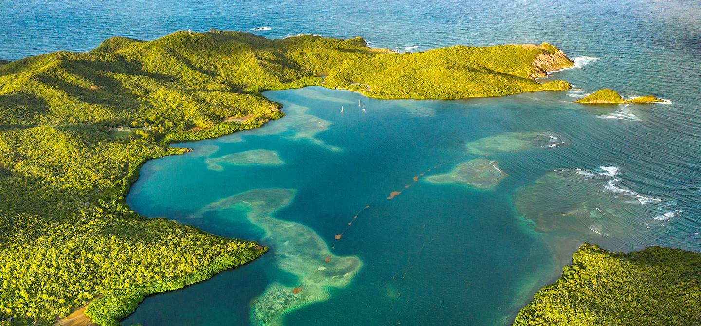 Vue aérienne de la Presqu'Île de la Caravelle - Martinique