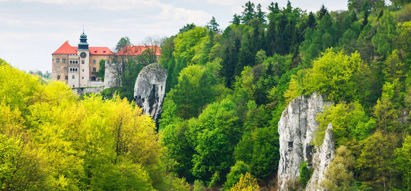 Le château Pieskowa Skala dans le parc d’Ojcow - Voïvodie de Petite-Pologne - Pologne