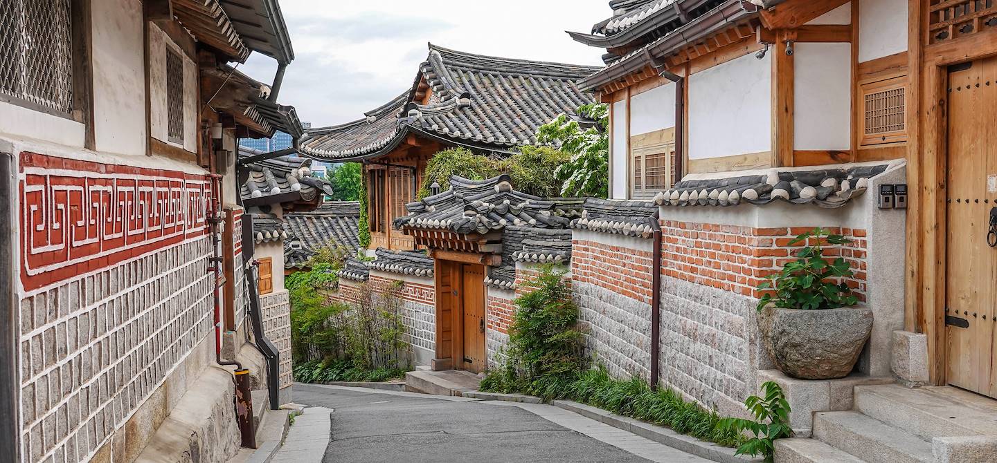 Dans les rues du village de Bukchon - Séoul - Corée du Sud