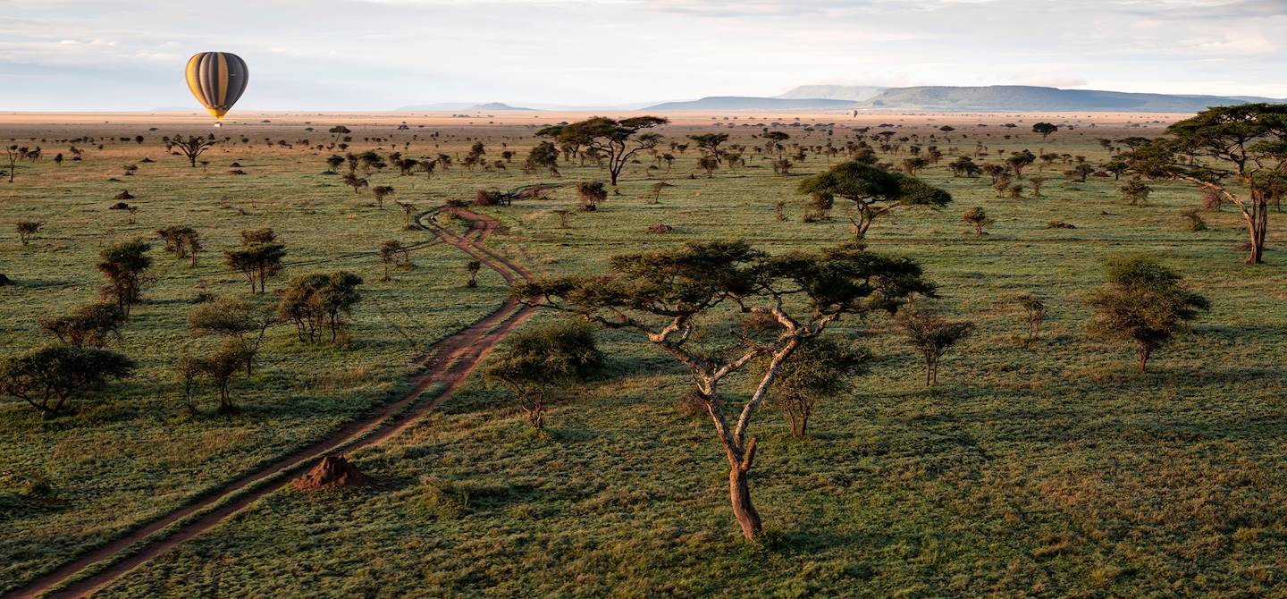 Vol en montgolfière dans le parc du Serengeti - Tanzanie