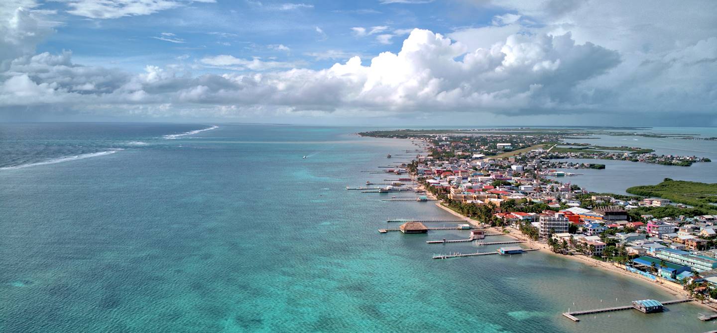 Panorama sur San Pedro - Ile d'Ambergris Caye - Belize