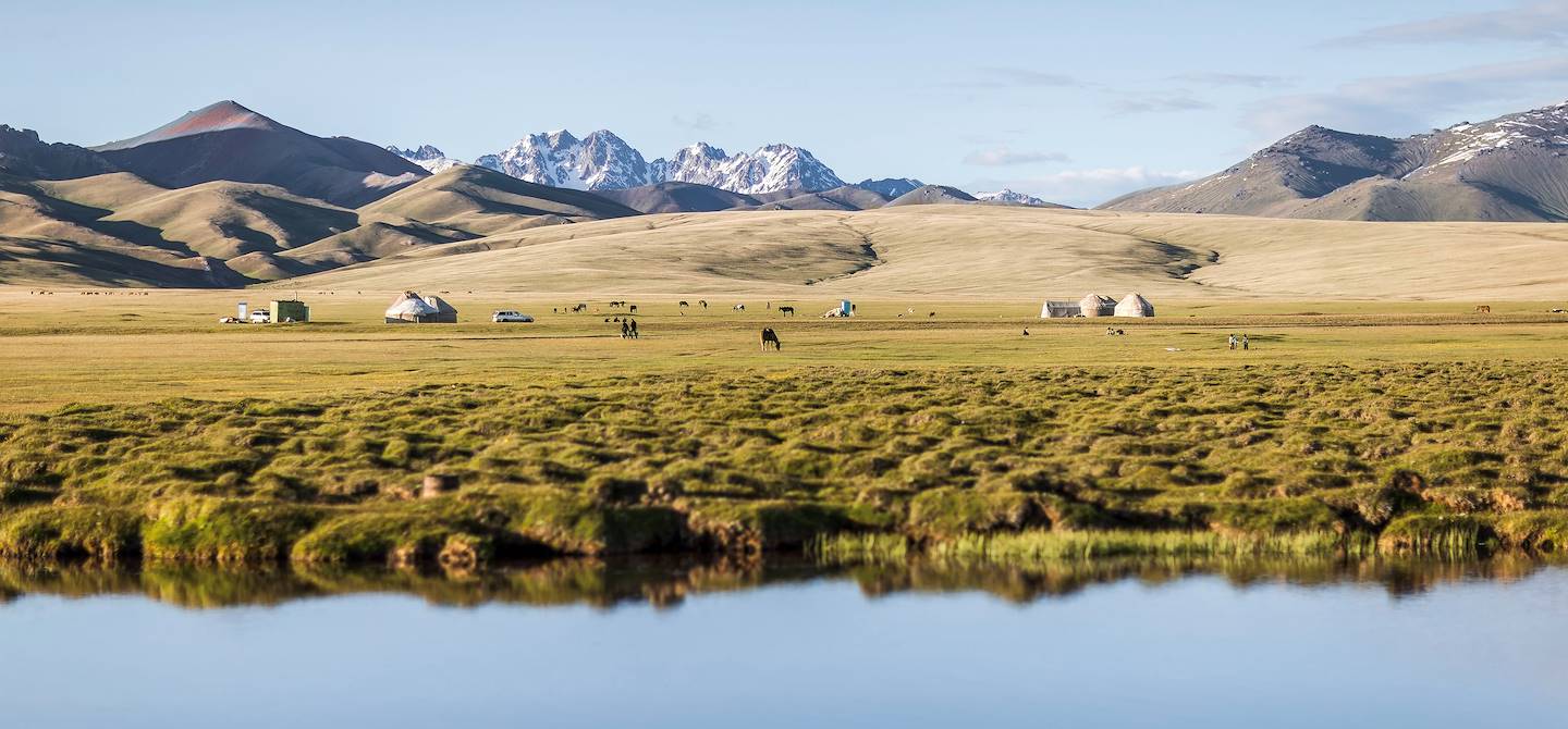Campement de yourtes au Lac Song Kul - Kirghizistan