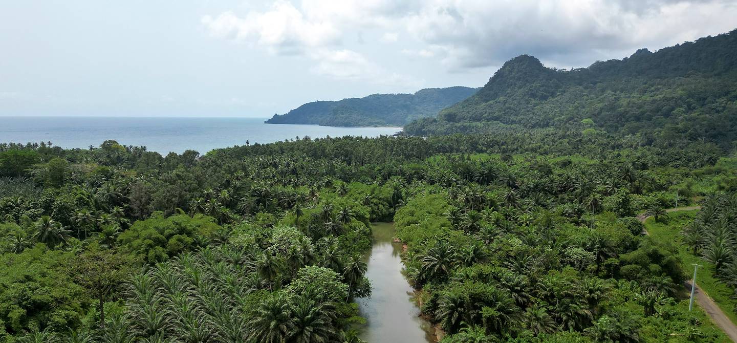 Rivière Caue à Praia Grande - Sao Tomé-et-Principe