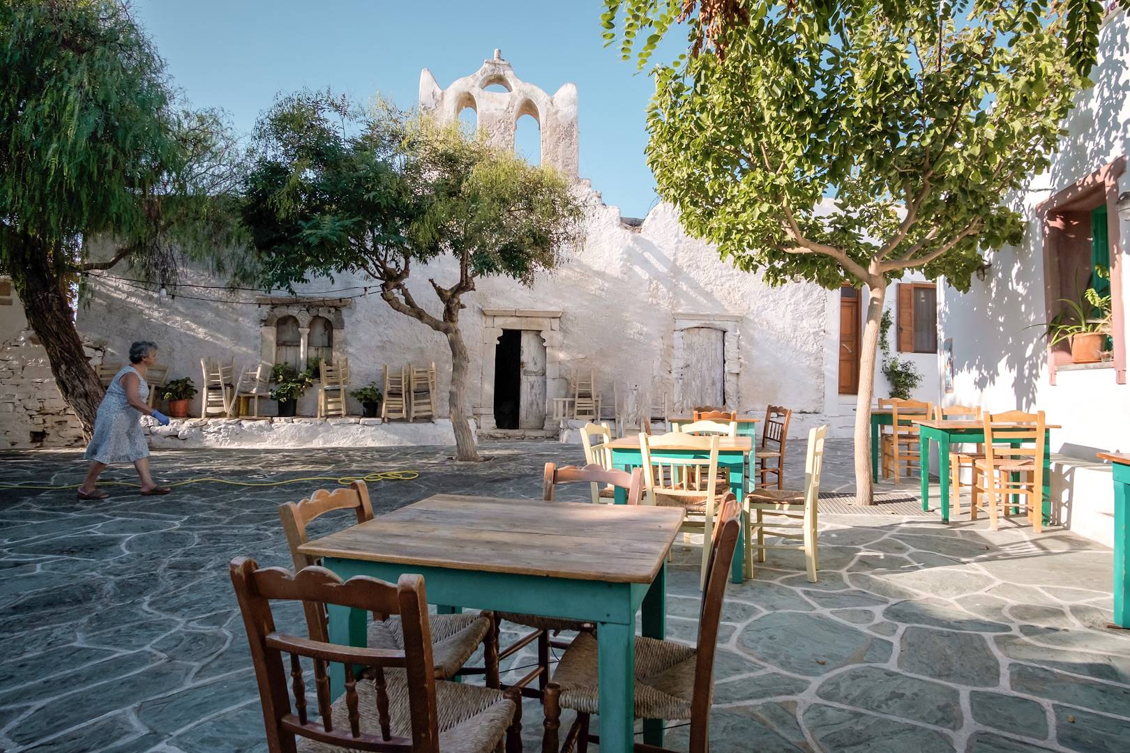 Scène de vie à Folégandros - Cyclades - Grèce