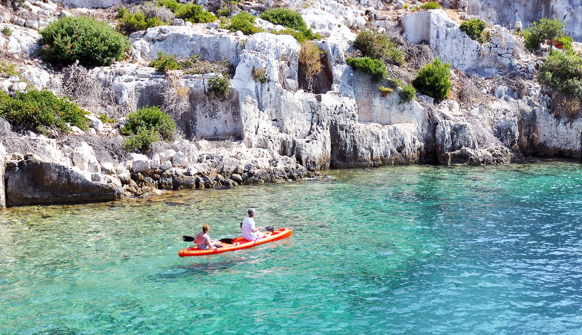 Canoë autour de l’île de Kekova - Côte lycienne - Turquie