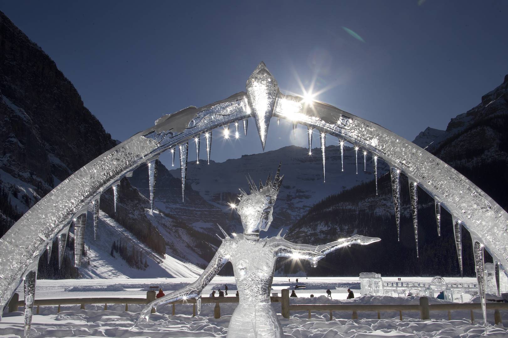 Sculpture de glace - Lake Louise - Banff National Park - Canada