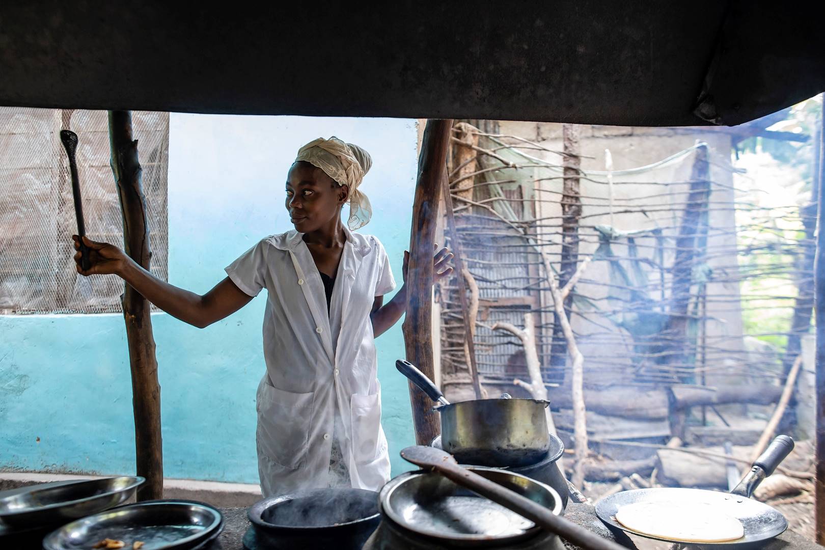 Déjeuner dans le village de Mto Wa Mbu - Mto Wa Mbu - Nord - Tanzanie 