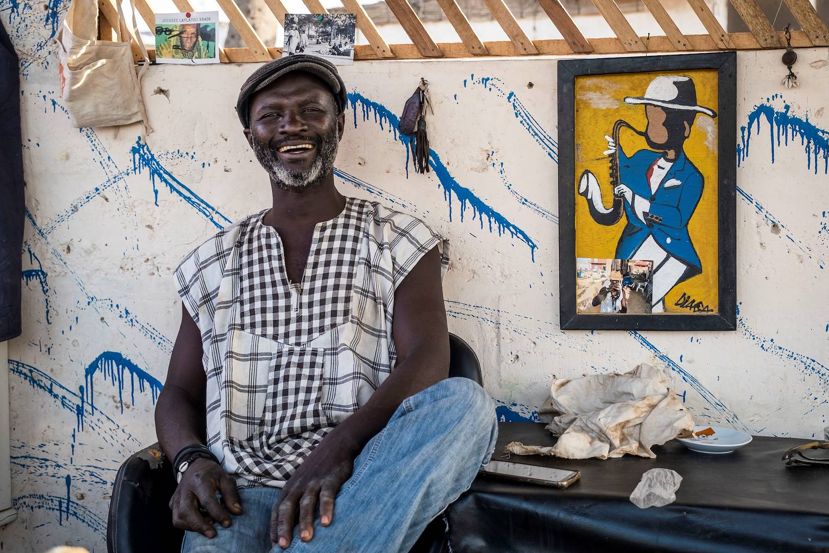 Portrait du propriétaire d'un restaurant de Saint Louis - Sénégal