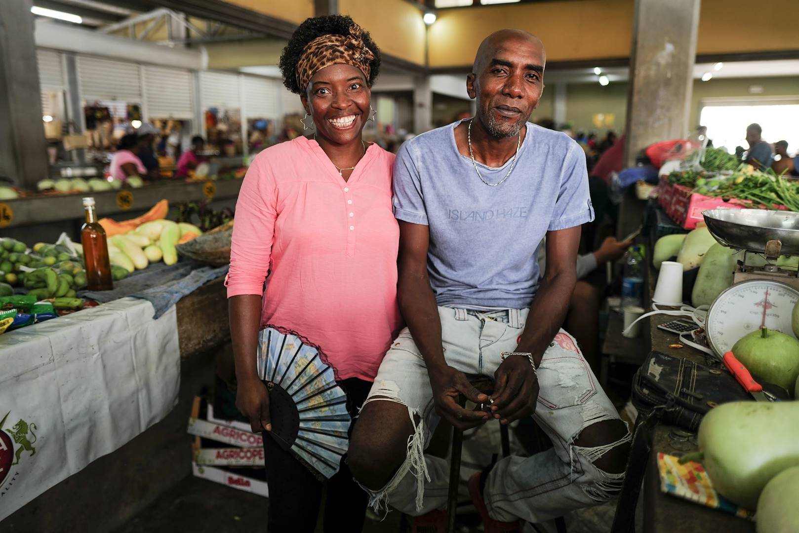 Marché de Port Mathurin - Rodrigues - Île Maurice