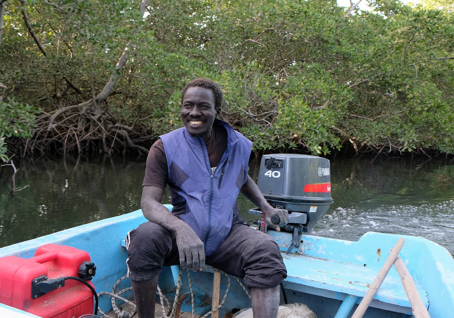 Sur une pirogue - Région de Sine Saloum - Sénégal