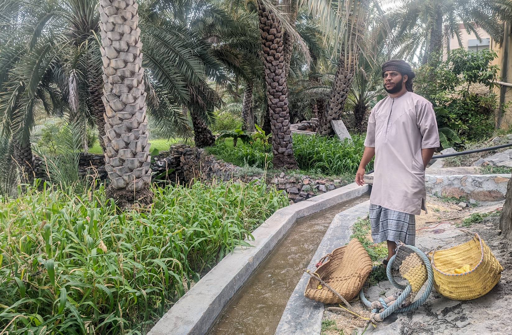 Rencontre avec les agriculteurs de la palmeraie de Al Hamra - Oman