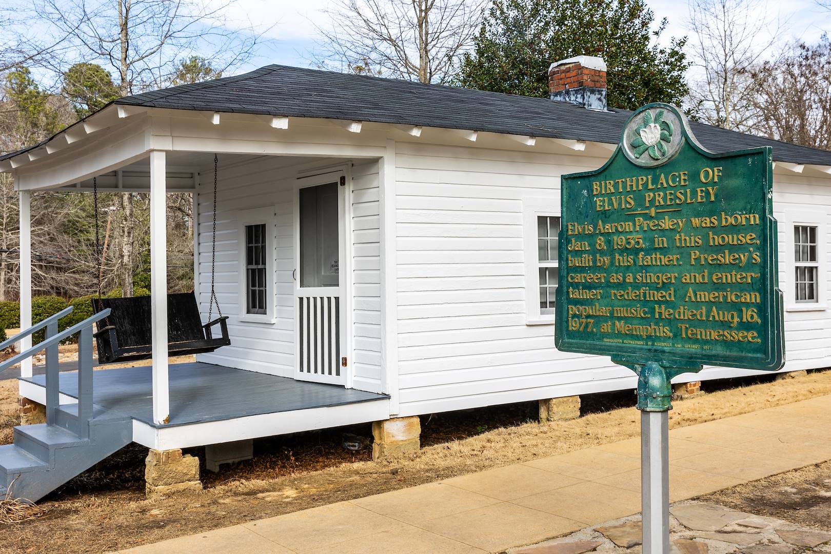 Maison natale d'Elvis Presley à Tupelo - Mississippi - Etats-Unis