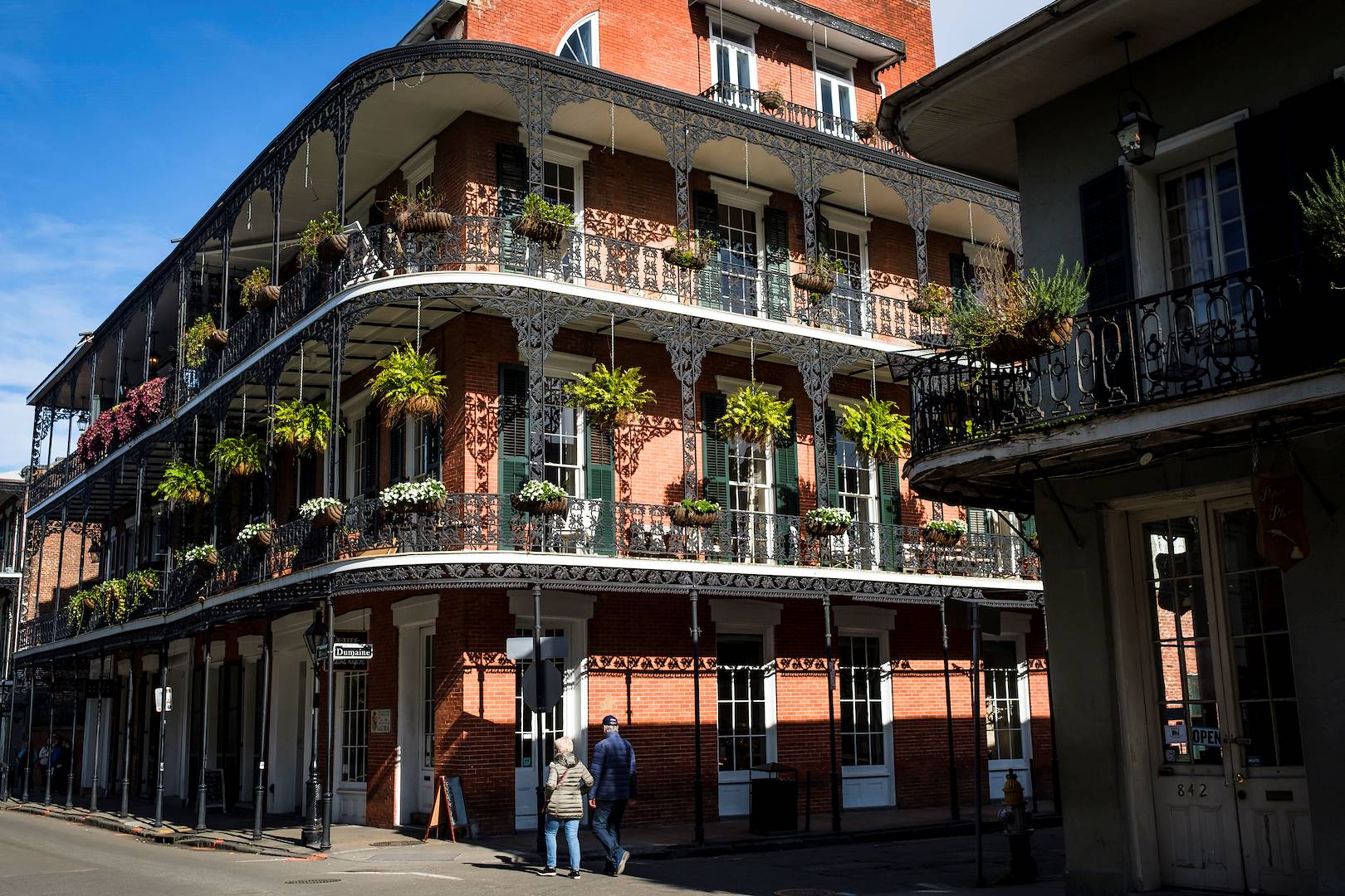Le Vieux Carré français et ses balcons en fer forgé - Nouvelle Orléans - Louisiane - Etats Unis