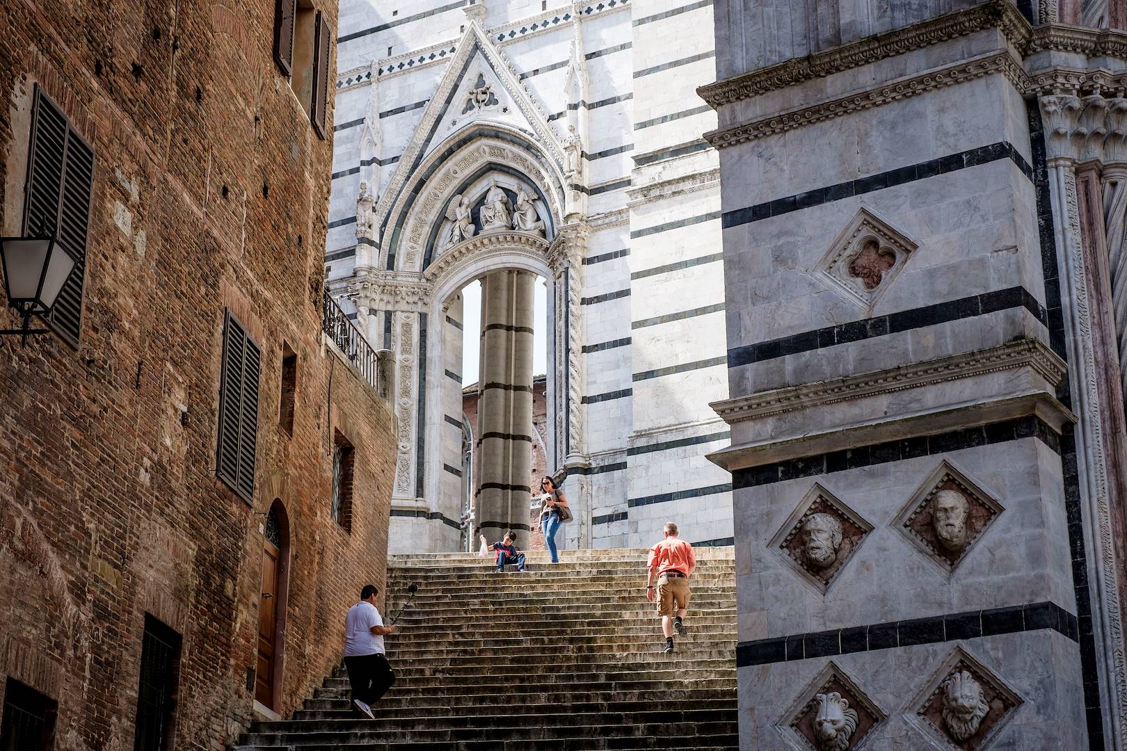 Escaliers de la Cathédrale de Sienne - Toscane - Italie
