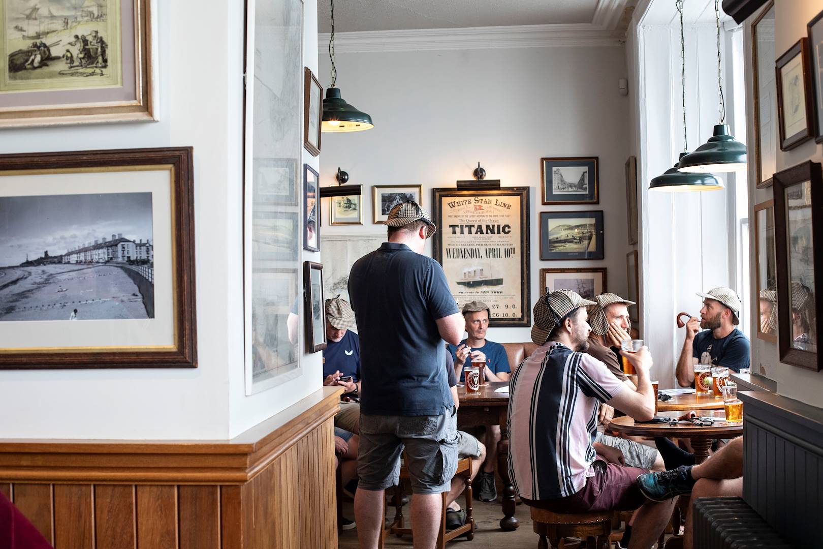 Pub dans le village de Hay-on-Wye - Powys - Pays de Galles - Royaume-Uni