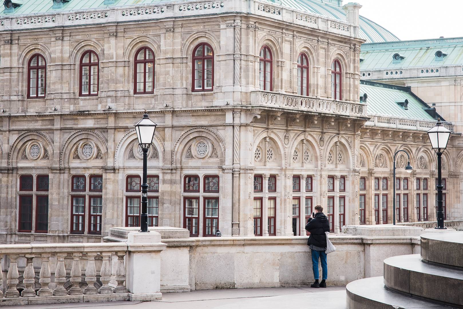 L’arrière de l’Opéra national vu depuis le palais Albertina - Vienne - Autriche
