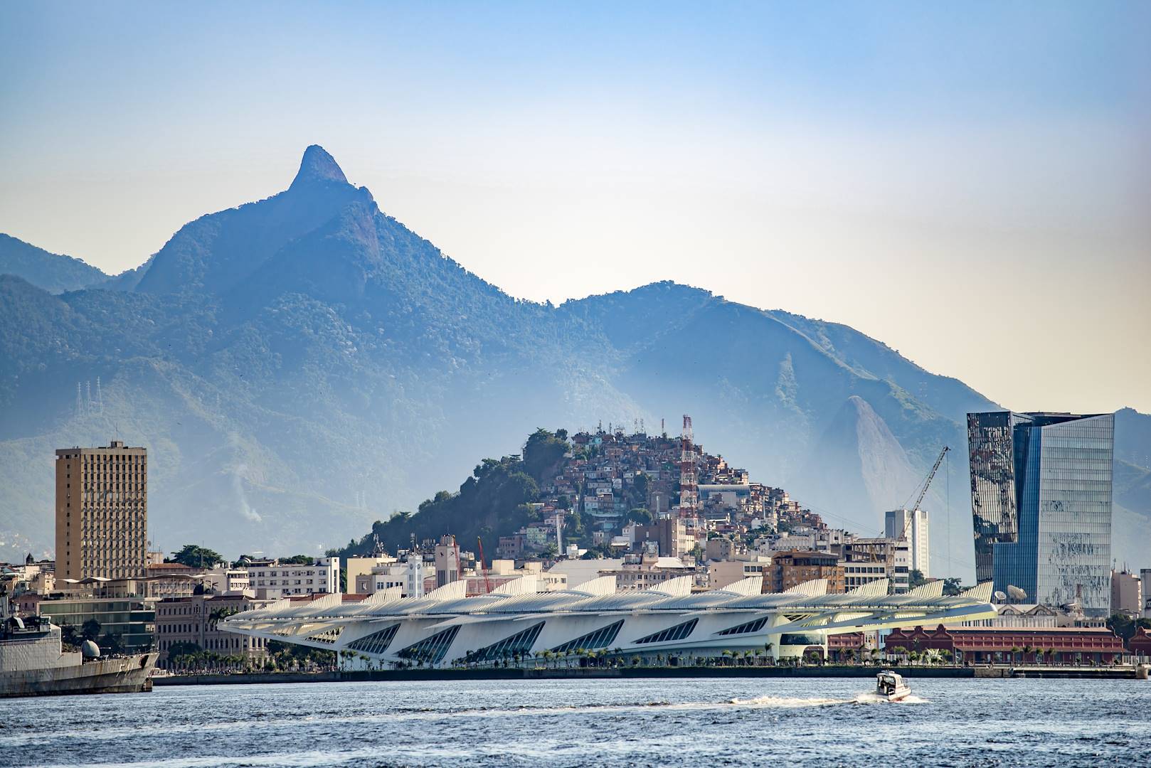 Rio de Janeiro vu de la baie avec le musée de Demain - Brésil