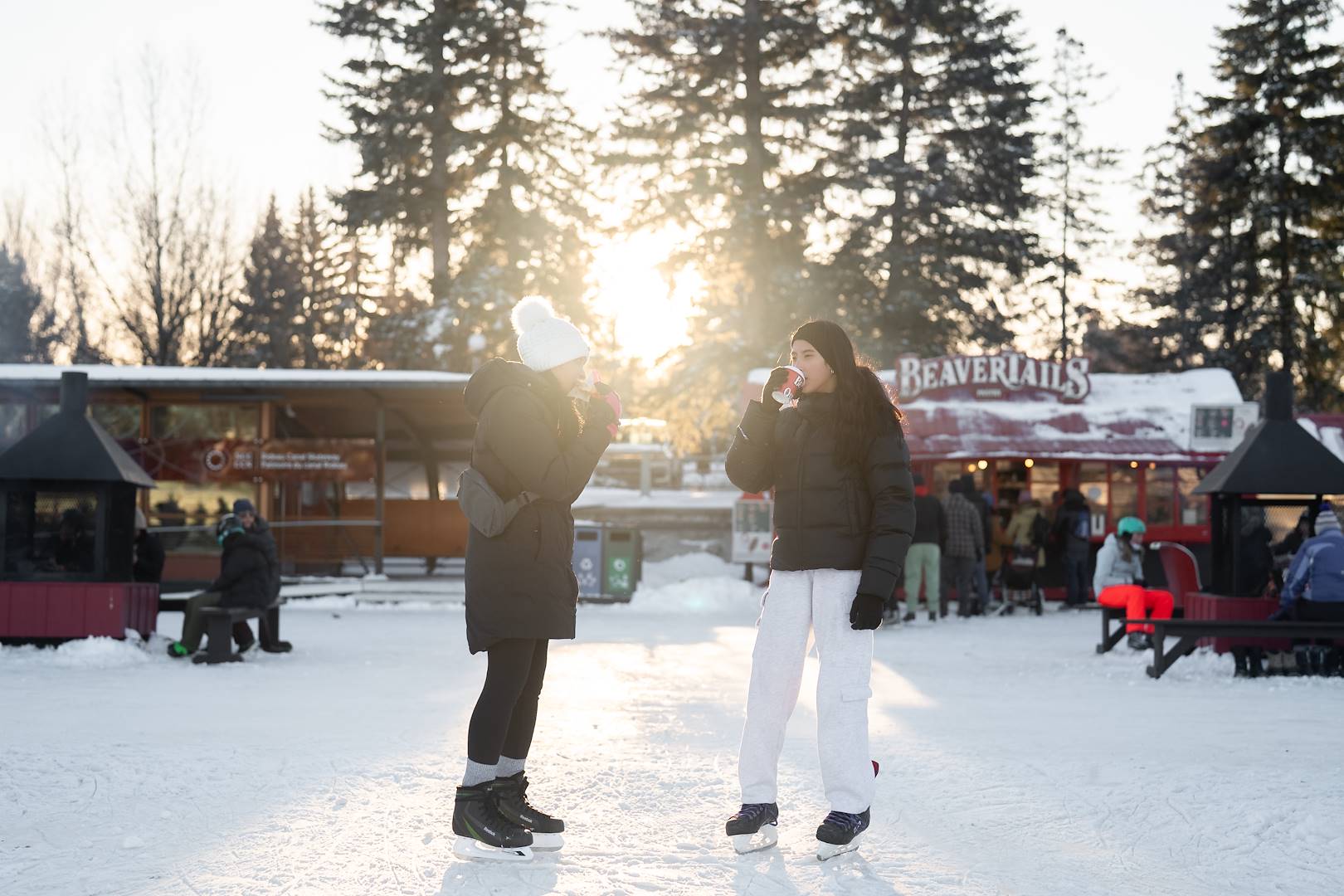 Patinoire sur le canal Rideau - Ottawa - Ontario - Canada