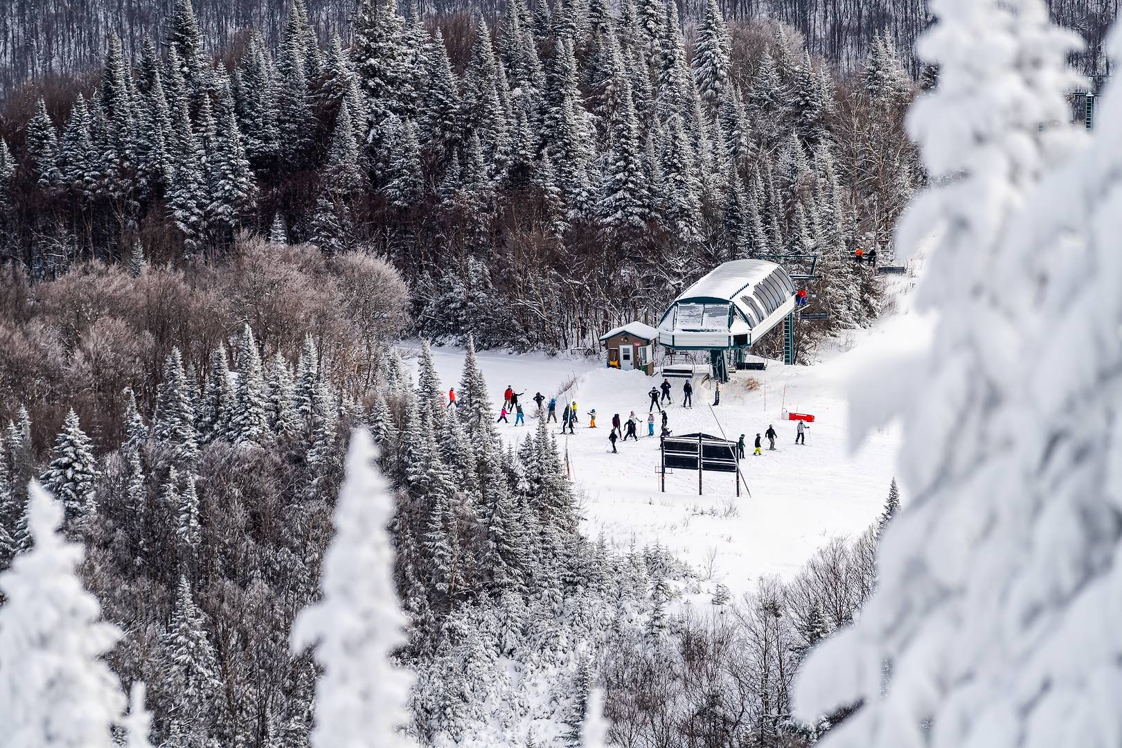Station de ski au parc national du Mont-Tremblant - Laurentides - Québec - Canada