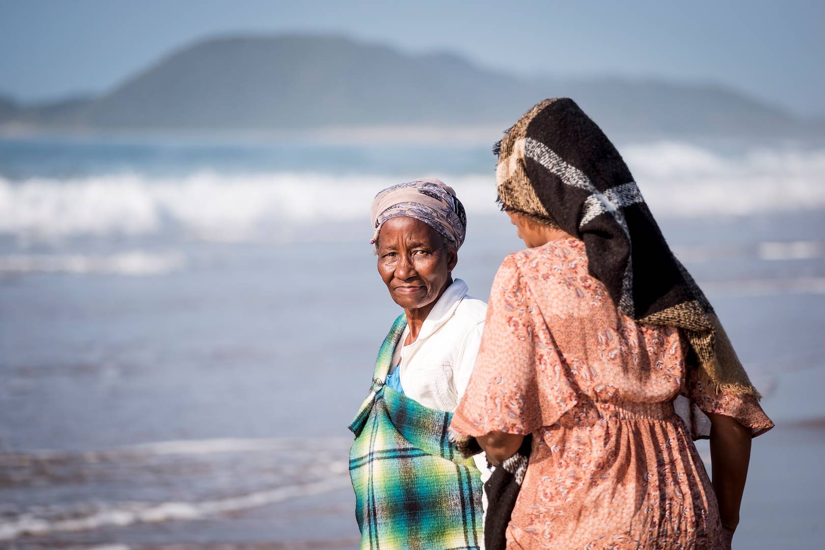 Portrait de femmes sur la plage principale de l'estuaire de Santa Lucia - Santa Lucia - KwaZulu-Natal - Afrique du Sud