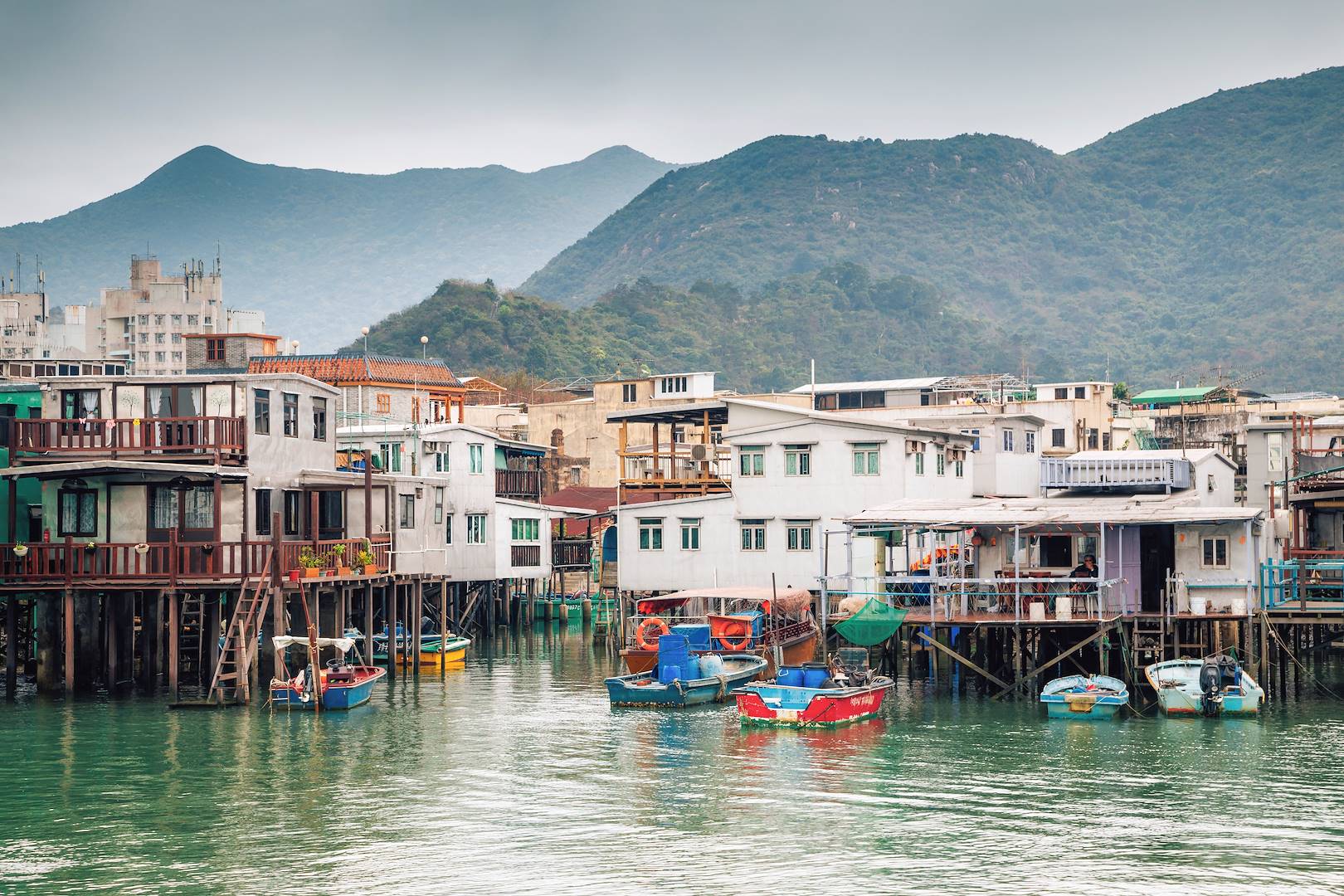 Tai O, village de pêcheurs sur l'île de Lantau - Hong Kong - Chine