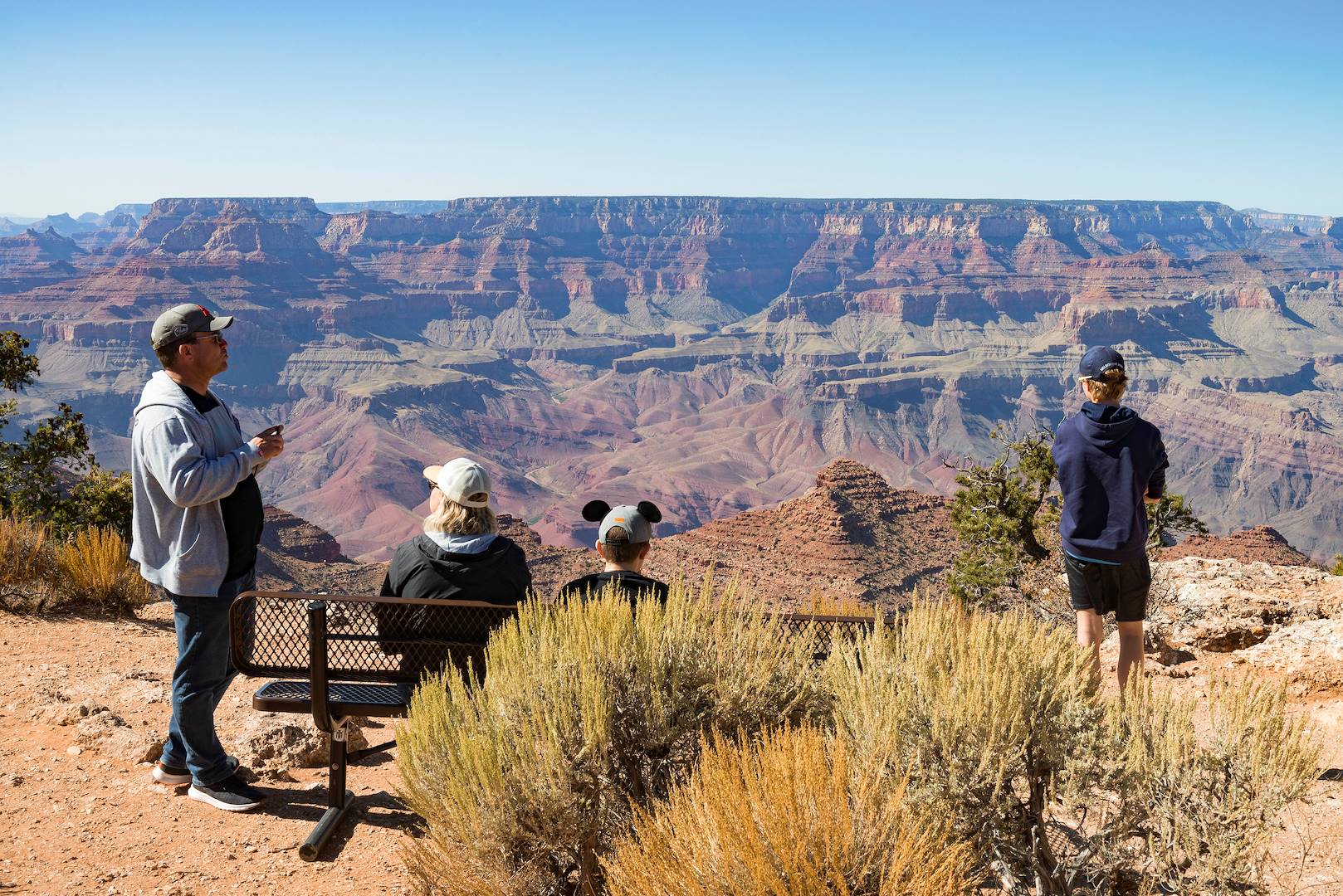 Point du vue sur le Grand Canyon depuis la Desert View Drive - Arizona - Etats-Unis