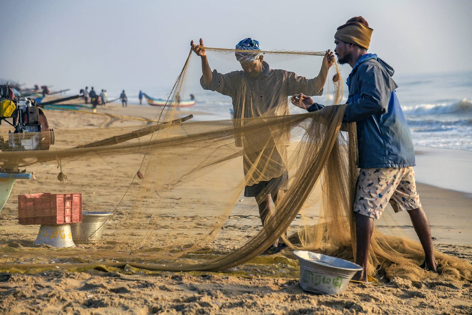 Pêcheurs locaux dans la région d'Arugam Bay - Sri Lanka