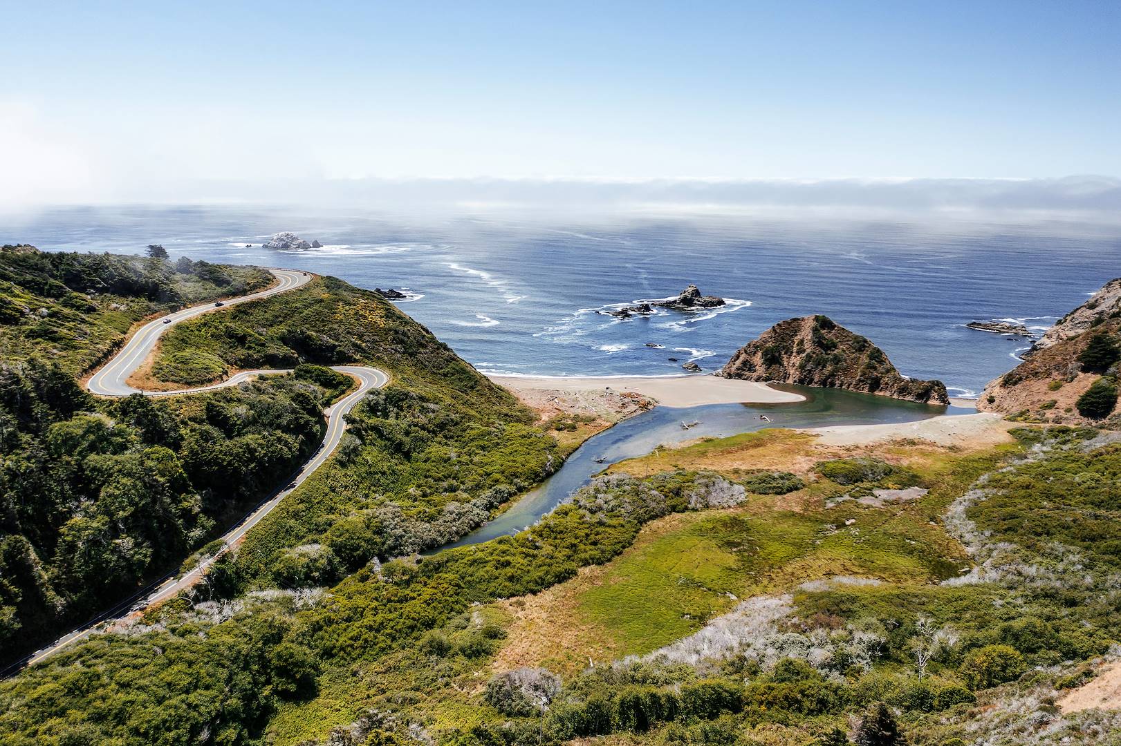 Highway 1 vers Mendocino - Californie - Etats-Unis