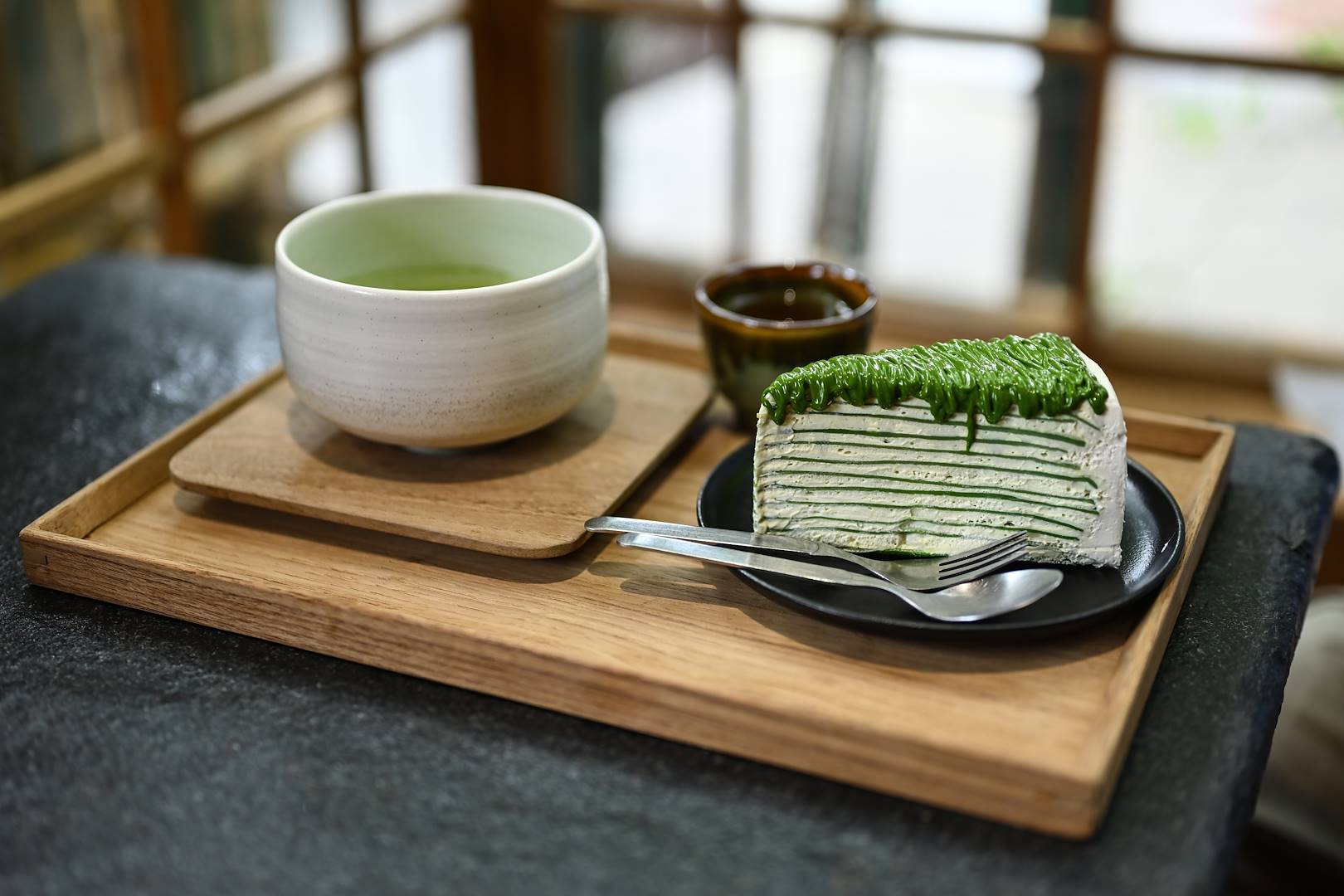 Goûter à base de matcha - Uji - Honshu - Japon