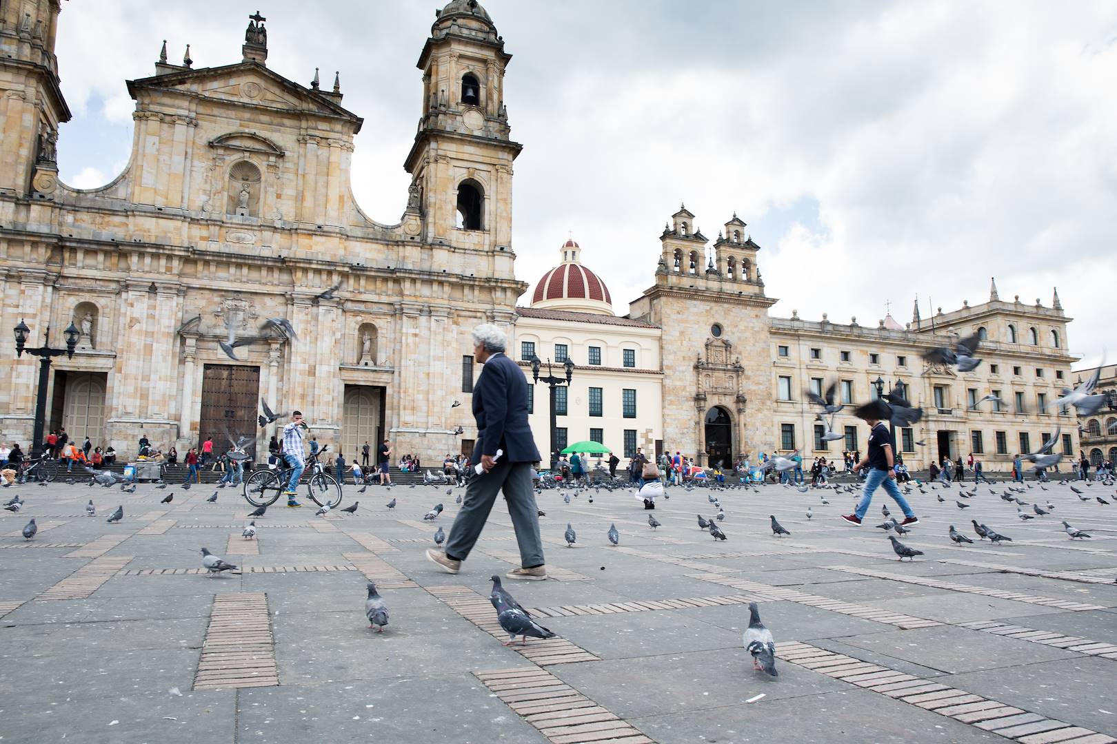 La place Bolivar et la cathédrale - Bogotá - Colombie