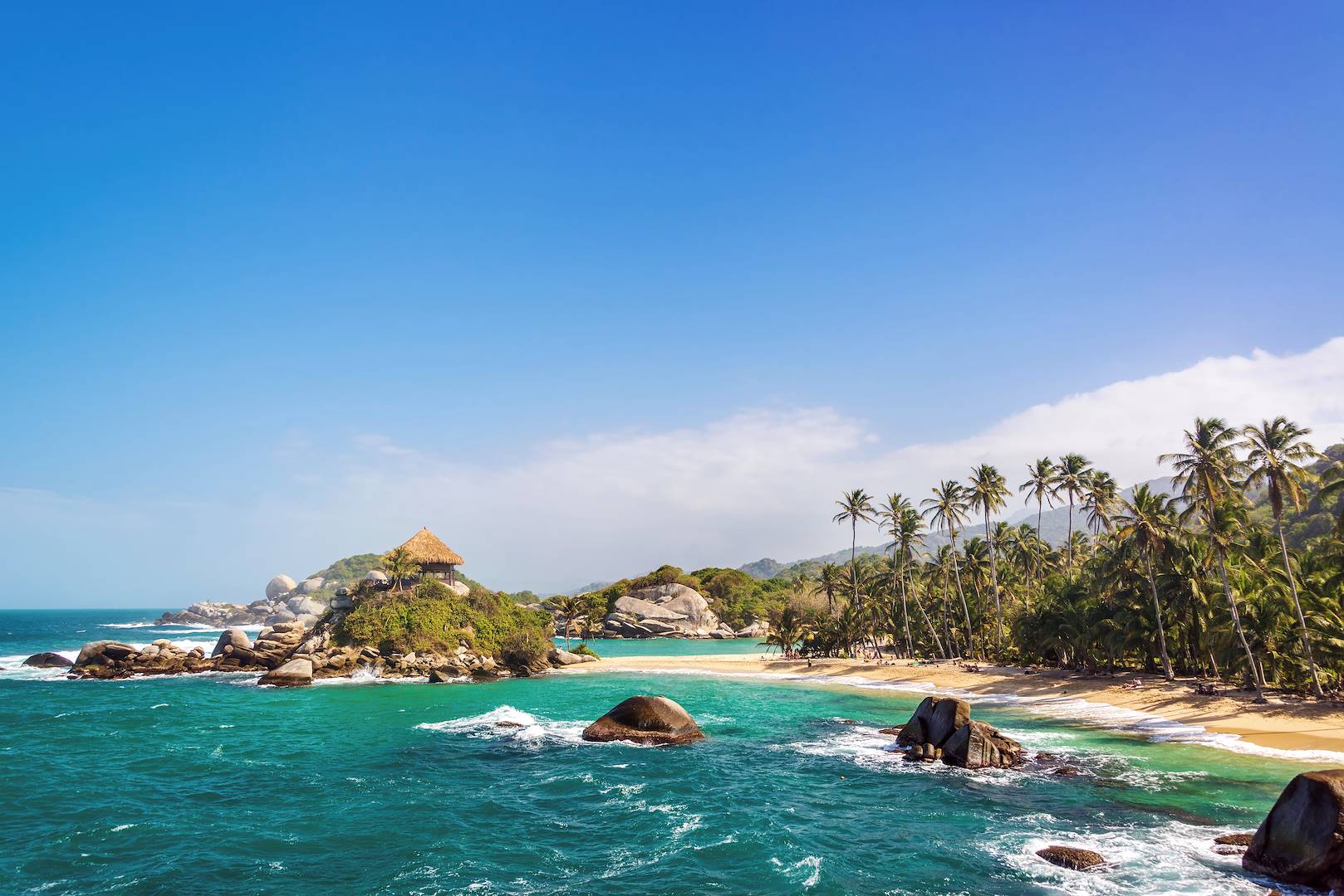 Plage dans le parc Tayrona - Parc Tayrona - Colombie