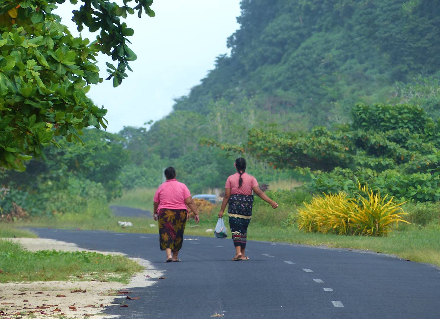 Scène de vie sur l'archipel des Samoa