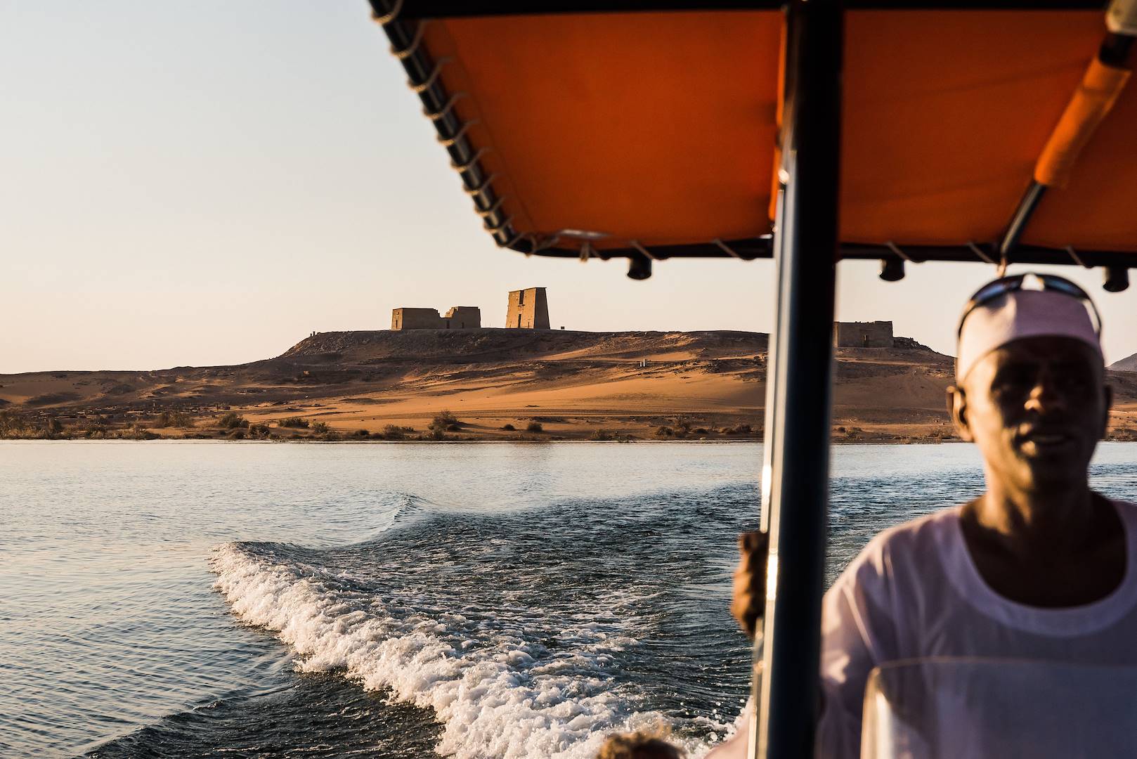 Le Temple de Dakka, vu depuis le Lac Nasser - Dakka - Égypte