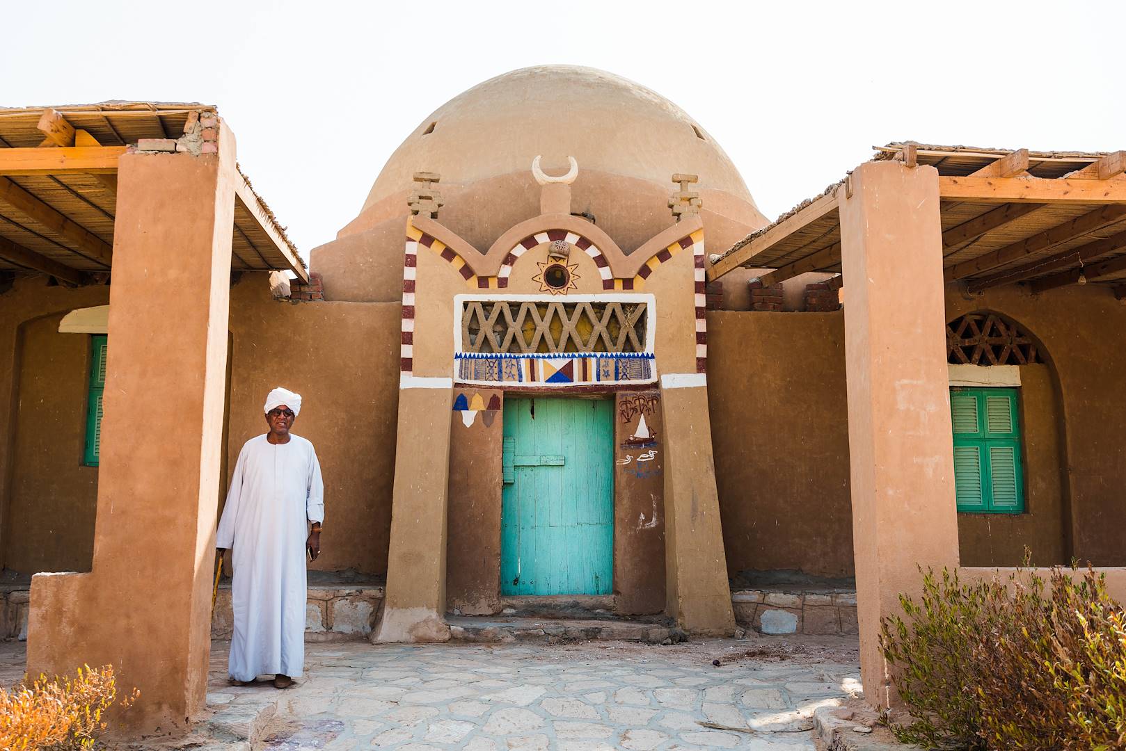 Eskaleh Nubian Ecolodge : portrait de Fikri, le propriétaire - Abou Simbel - Égypte