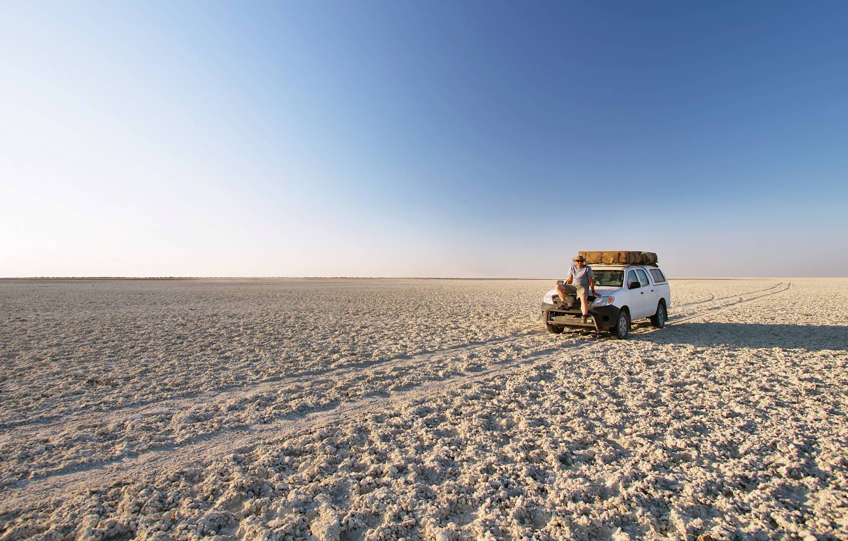 Découverte du pan Nwetwe, un désert de sel - Makgadikgadi Pan National Park - Botswana