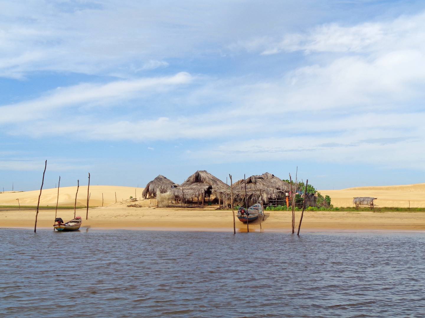 Sur le fleuve Rio Preguiças - Maranhão - Brésil