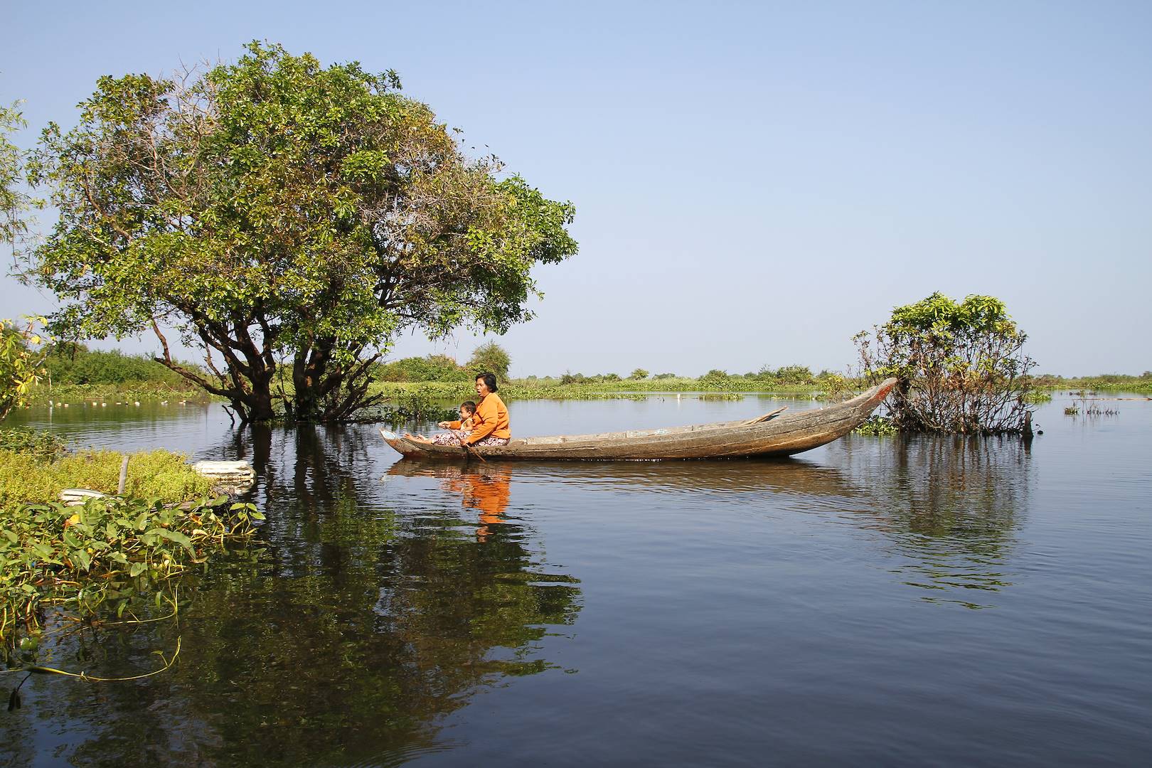 Sur le lac Tonlé Sap - Province de Siem Reap - Cambodge