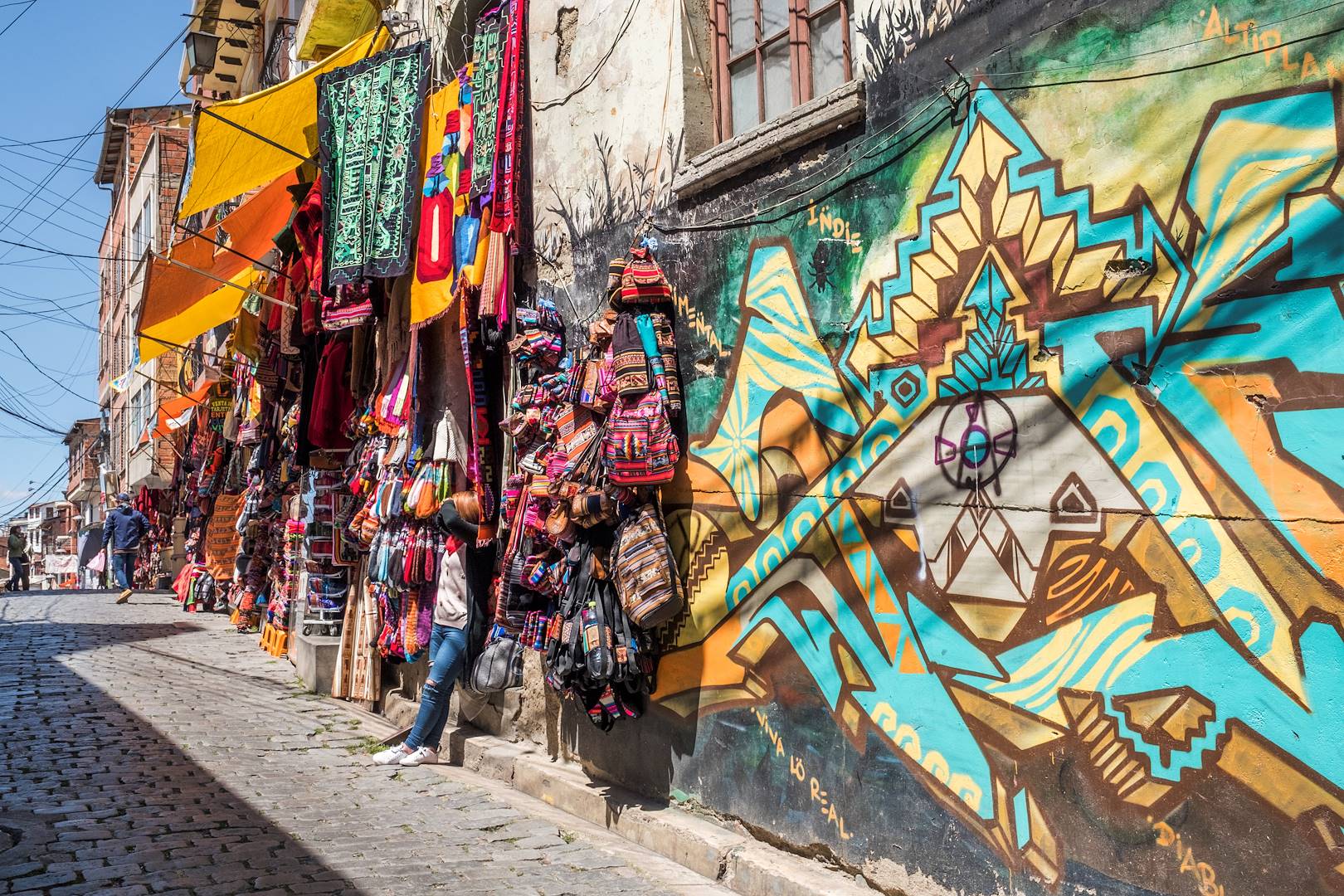 Street art dans les rues de La Paz - Bolivie