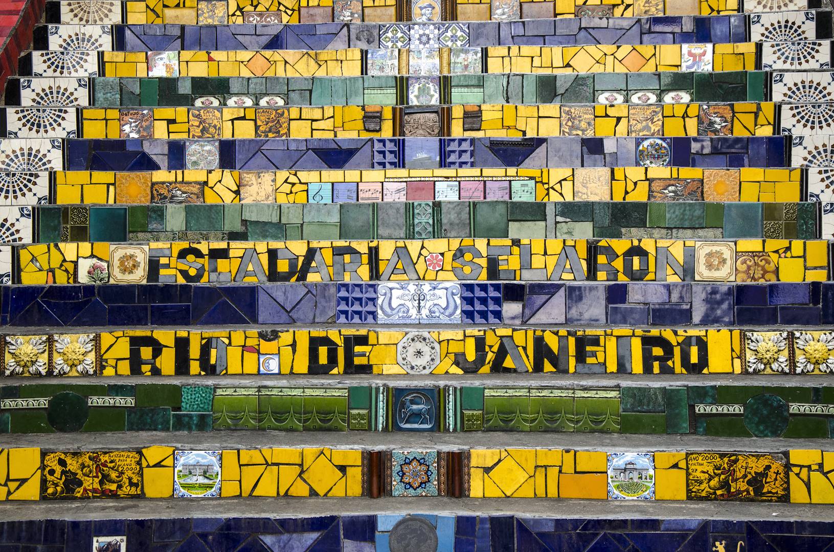 Escaliers dans le quartier de Santa Teresa - Rio de Janeiro - Brésil