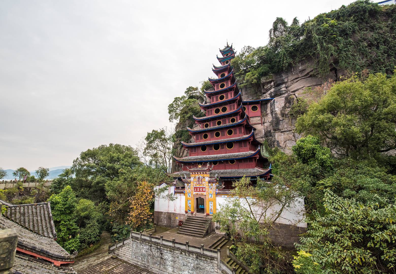 Célèbre pavillon rouge de Shibaozhai - Chongqing - Zhong - Chine