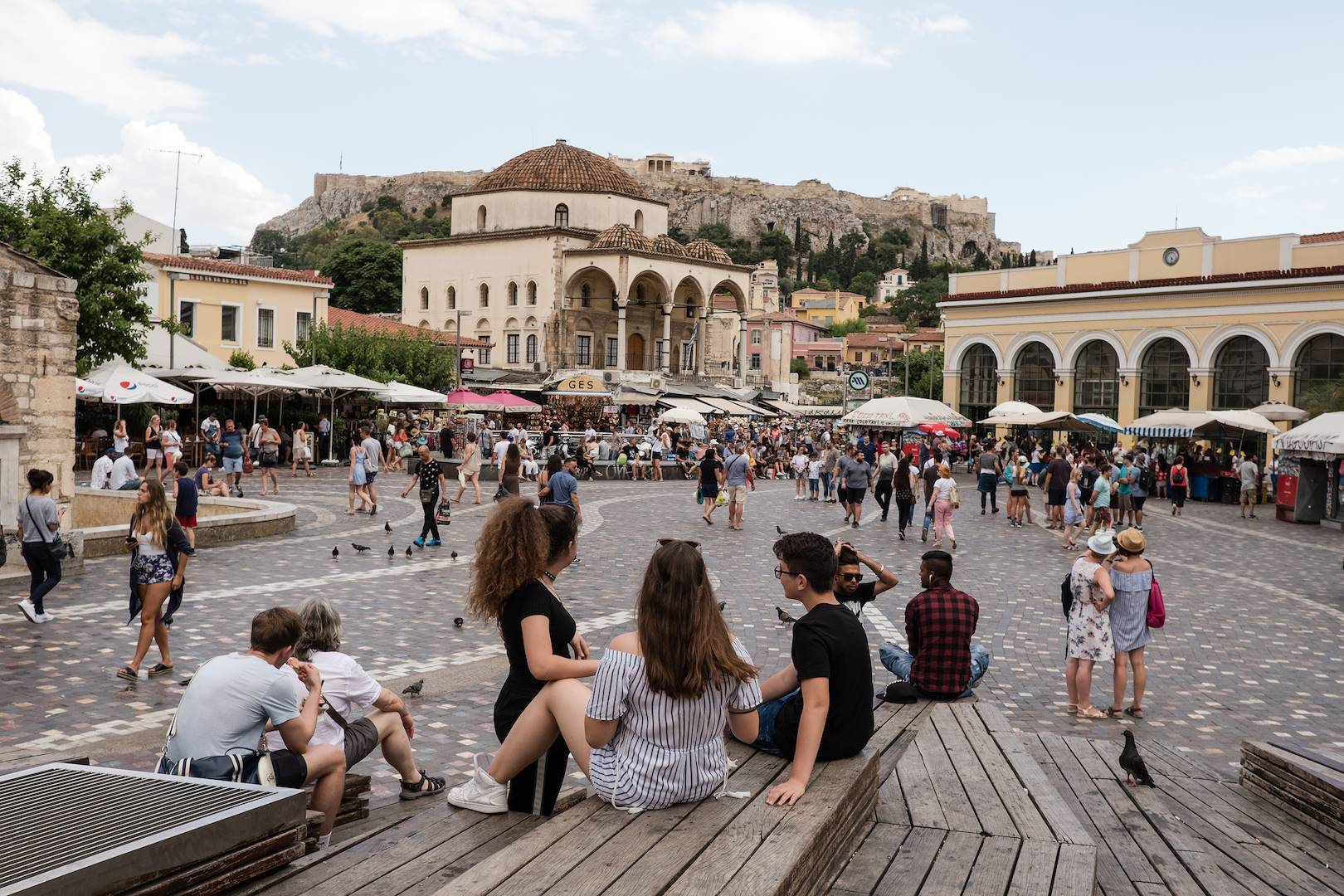 Sur la place Monastiraki - Athènes - Grèce