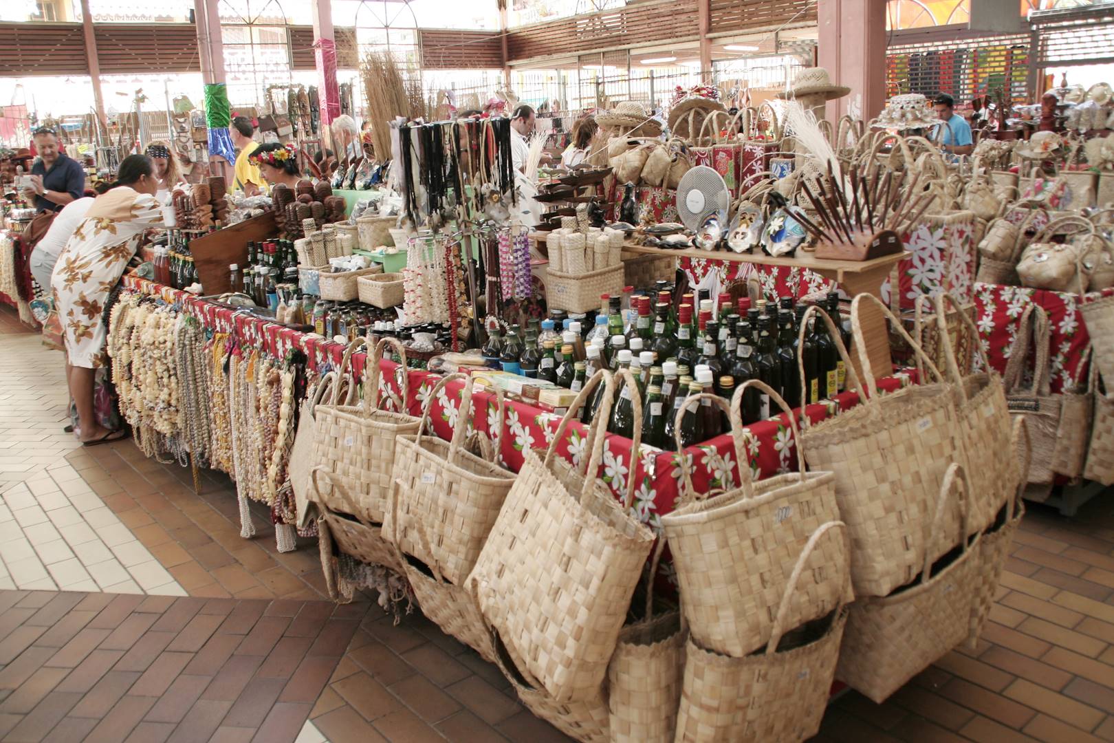 Marché artisanal de Papeete - Tahiti - Polynésie