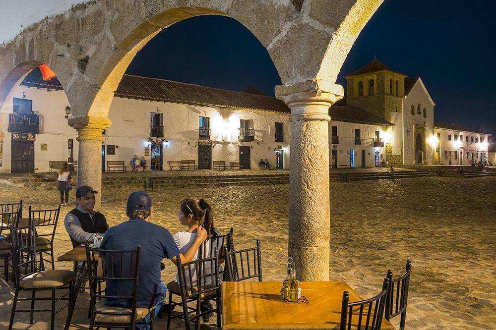 La Plaza Mayor à Villa de Leyva - Colombie