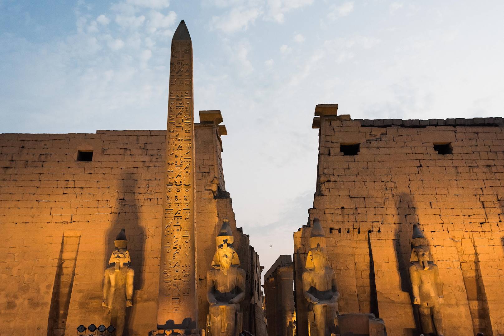Le Temple d'Amon illuminé - Louxor - Égypte