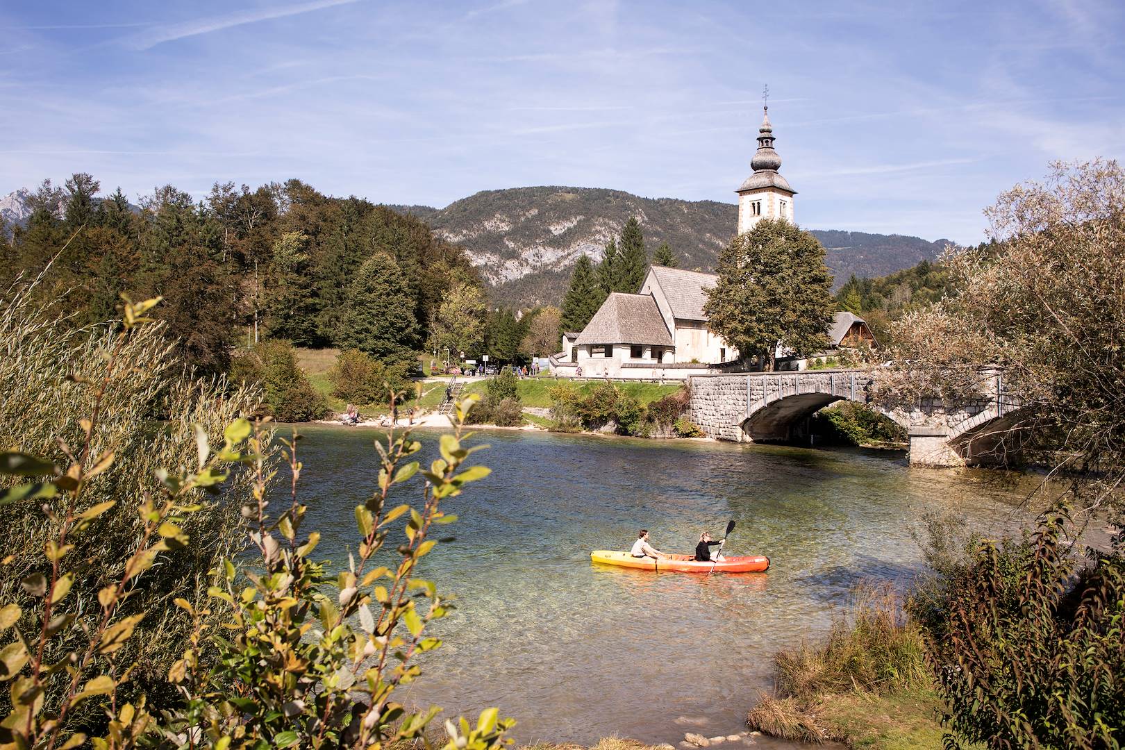 Kayak sur le lac de Bohinj - Slovénie