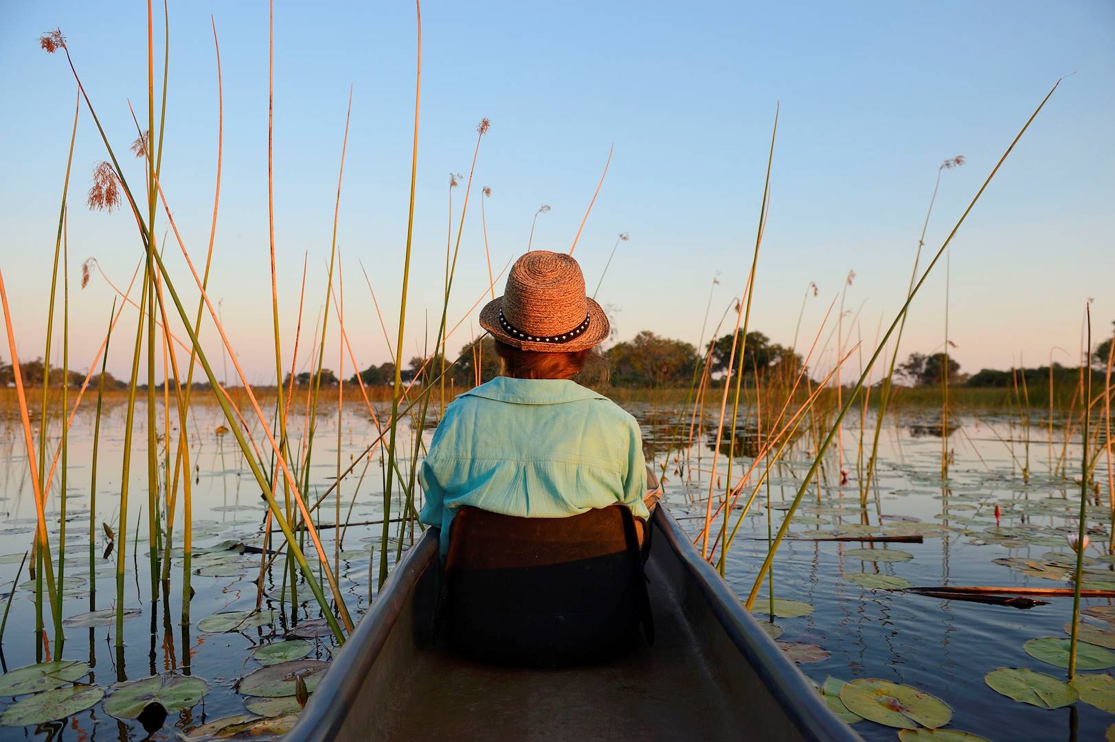 Descente en barque du fleuve Okavango - Rundu - Namibie
