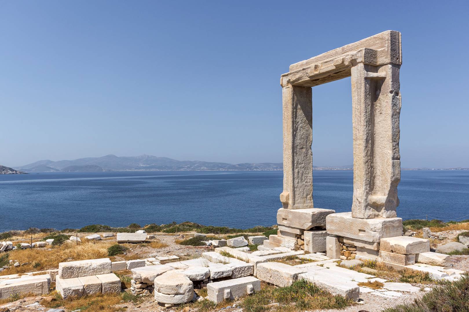 Temple d'Apollon sur l'île de Naxos - Cyclades - Grèce